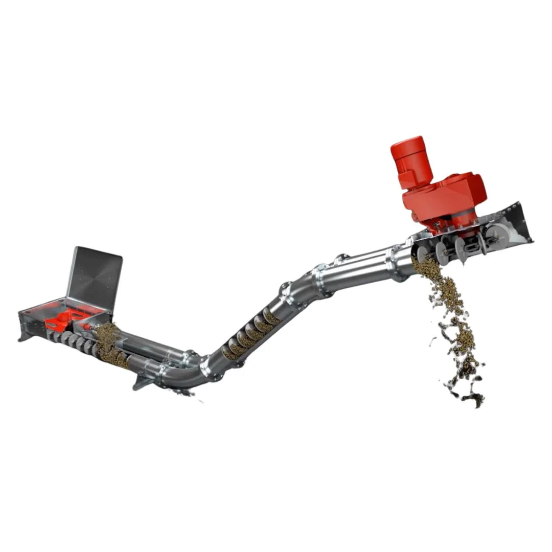 Transportador helicoidal flexible
