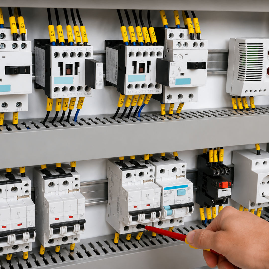 Panel de control eléctrico industrial