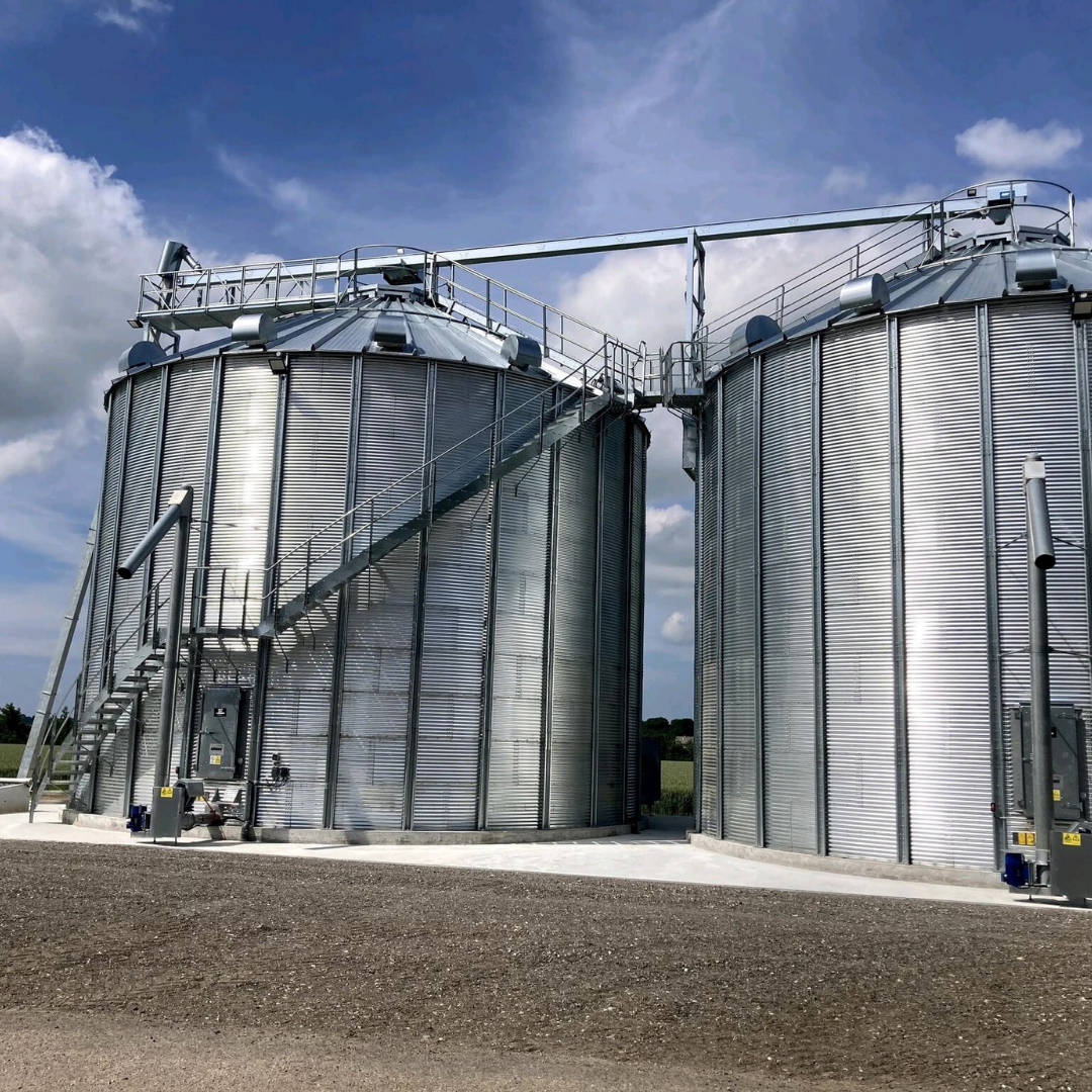 Silo industrial para almacenamiento de granos